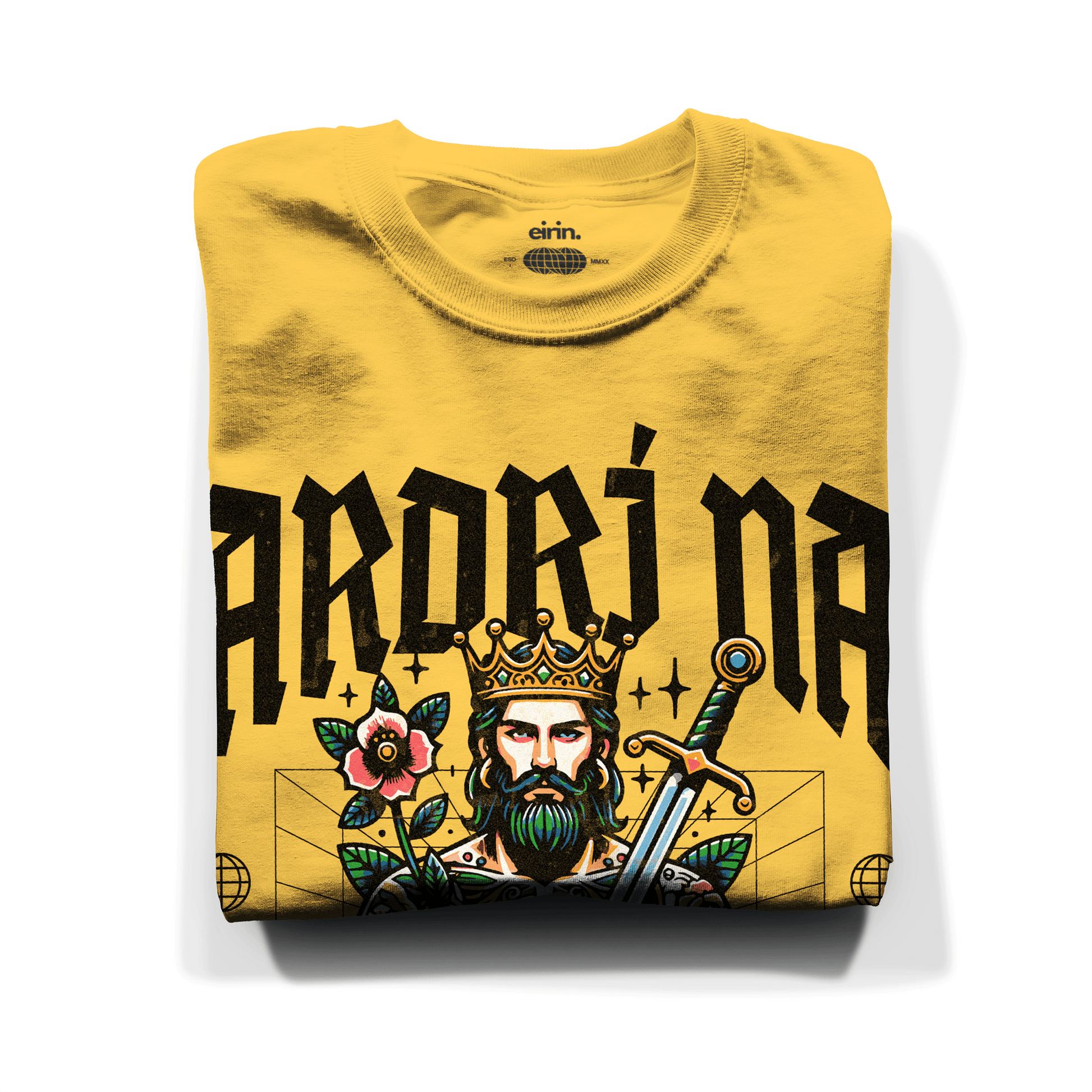 Eirin Apparel Men's T-Shirt Men's 'High King Of Ireland' Gaelic T-Shirt