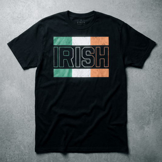 Eirin Apparel Men's T-Shirt Men's 'Irish Flag Print' T-Shirt