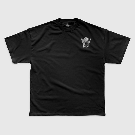 Eirin Apparel Men's T-Shirt Men's Irish Heritage, Strength, Loyalty Gaelic Print Fitted Black T-Shirt