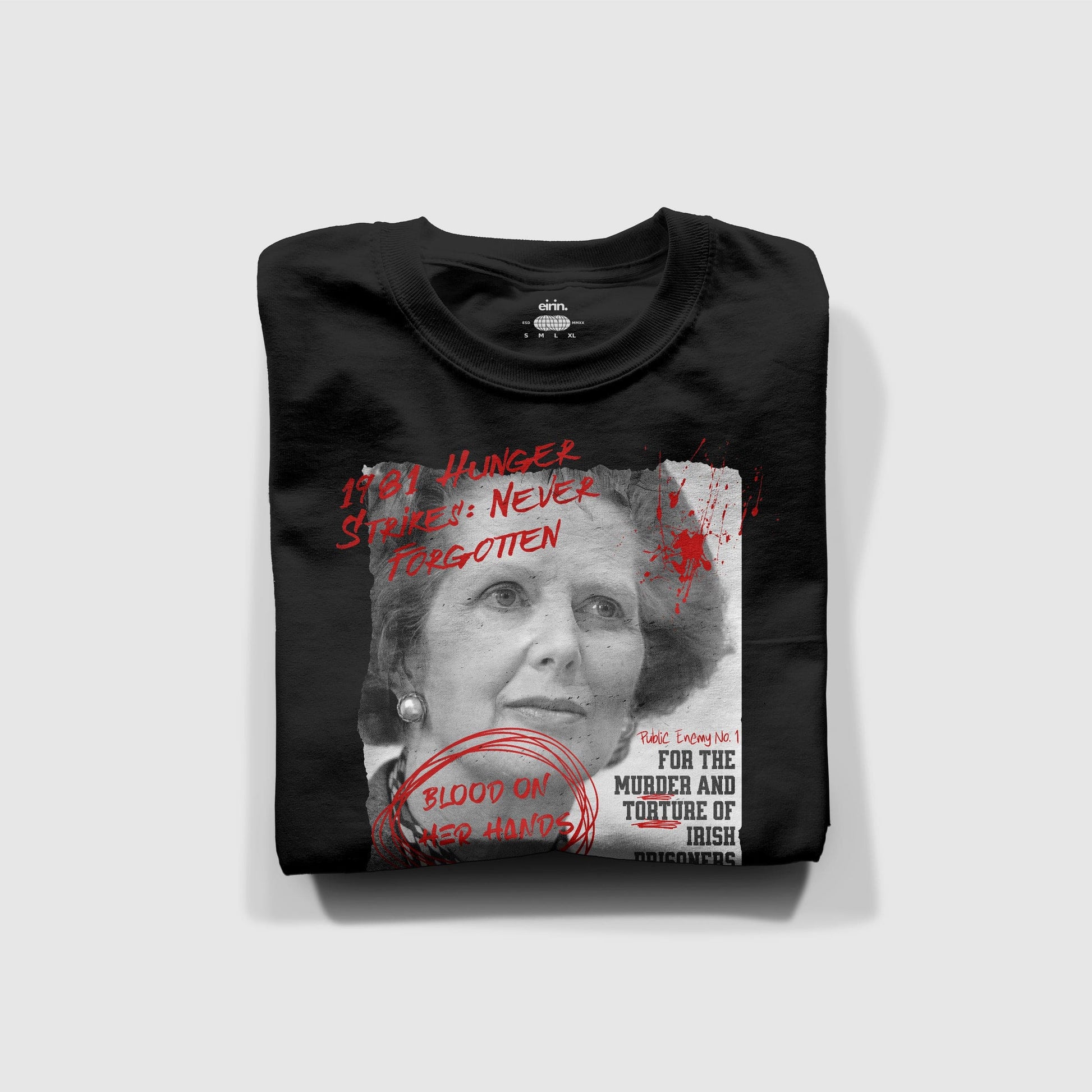 Eirin Apparel Men's T-Shirt Men's Margaret Thatcher Wanted T-Shirt