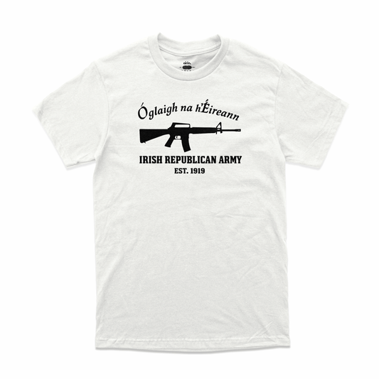 Eirin Apparel Men's T-Shirt Men's Óglaigh na hÉireann Est. 1919 White T-Shirt