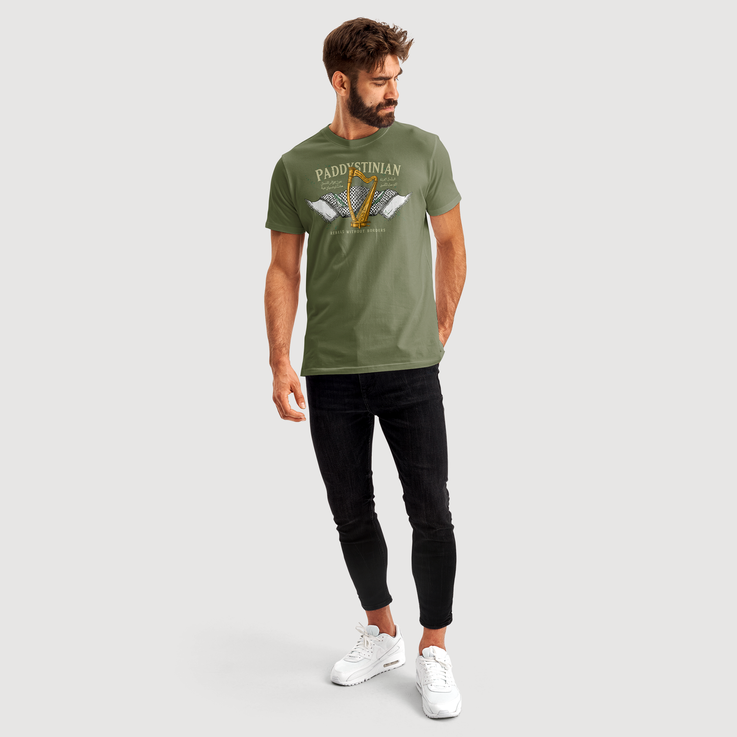 Eirin Apparel Men's T-Shirt Men's Paddystinian Rebels Without Borders T-Shirt