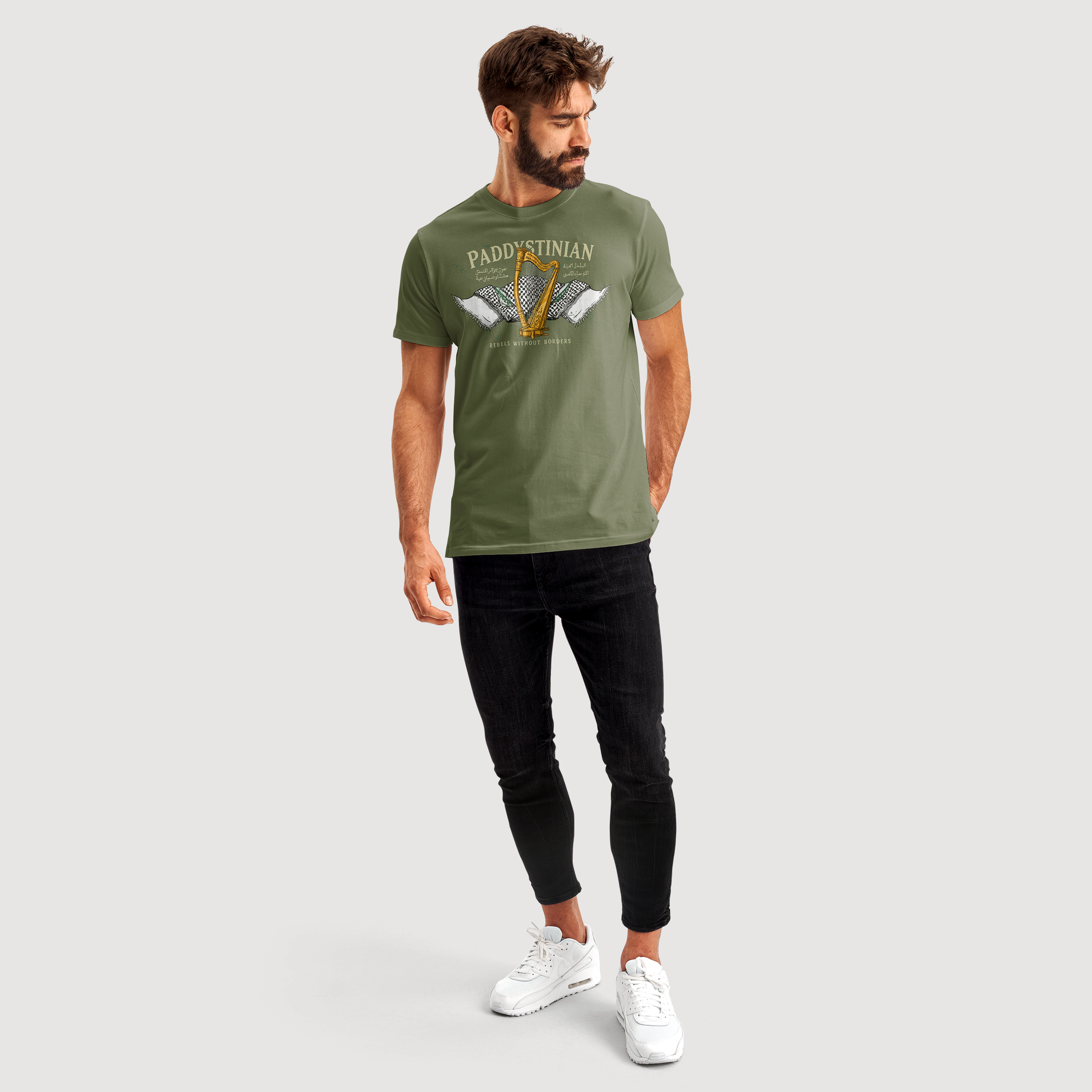 Eirin Apparel Men's T-Shirt Men's Paddystinian Rebels Without Borders T-Shirt