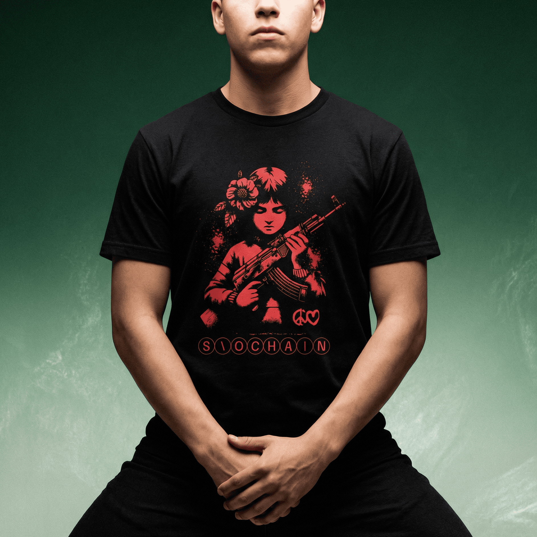 Eirin Apparel Men's T-Shirt Men's 'Peace' Gaelic T-Shirt