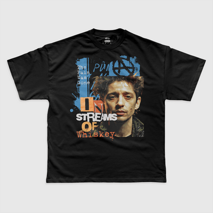 Eirin Apparel Men's T-Shirt Men's Shane MacGowan 'In Streams of Whiskey' T-Shirt
