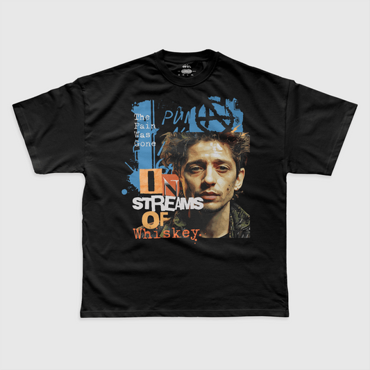 Eirin Apparel Men's T-Shirt Men's Shane MacGowan 'In Streams of Whiskey' T-Shirt