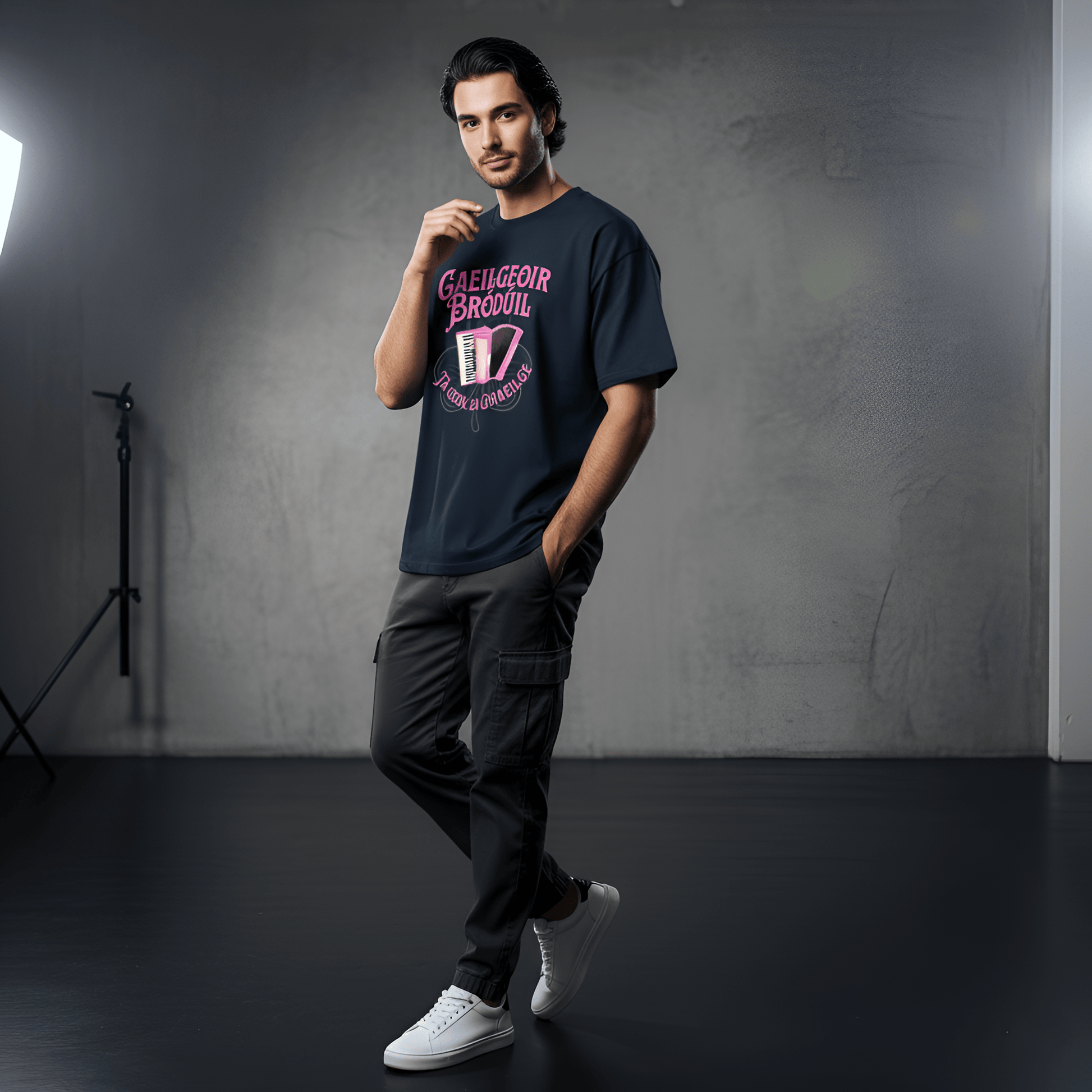 Eirin Apparel Men's T-Shirt Men's 'There's Music In Irish' Gaelic T-Shirt