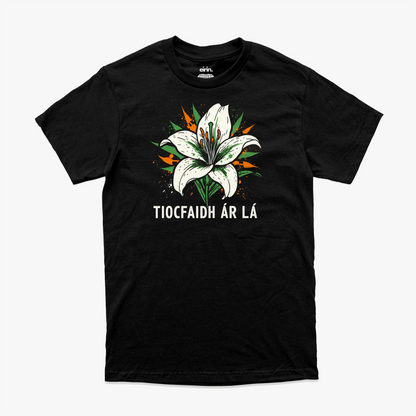 Eirin Apparel Men's T-Shirt Men's 'Tiocfaidh ár lá' Easter Lily T-Shirt