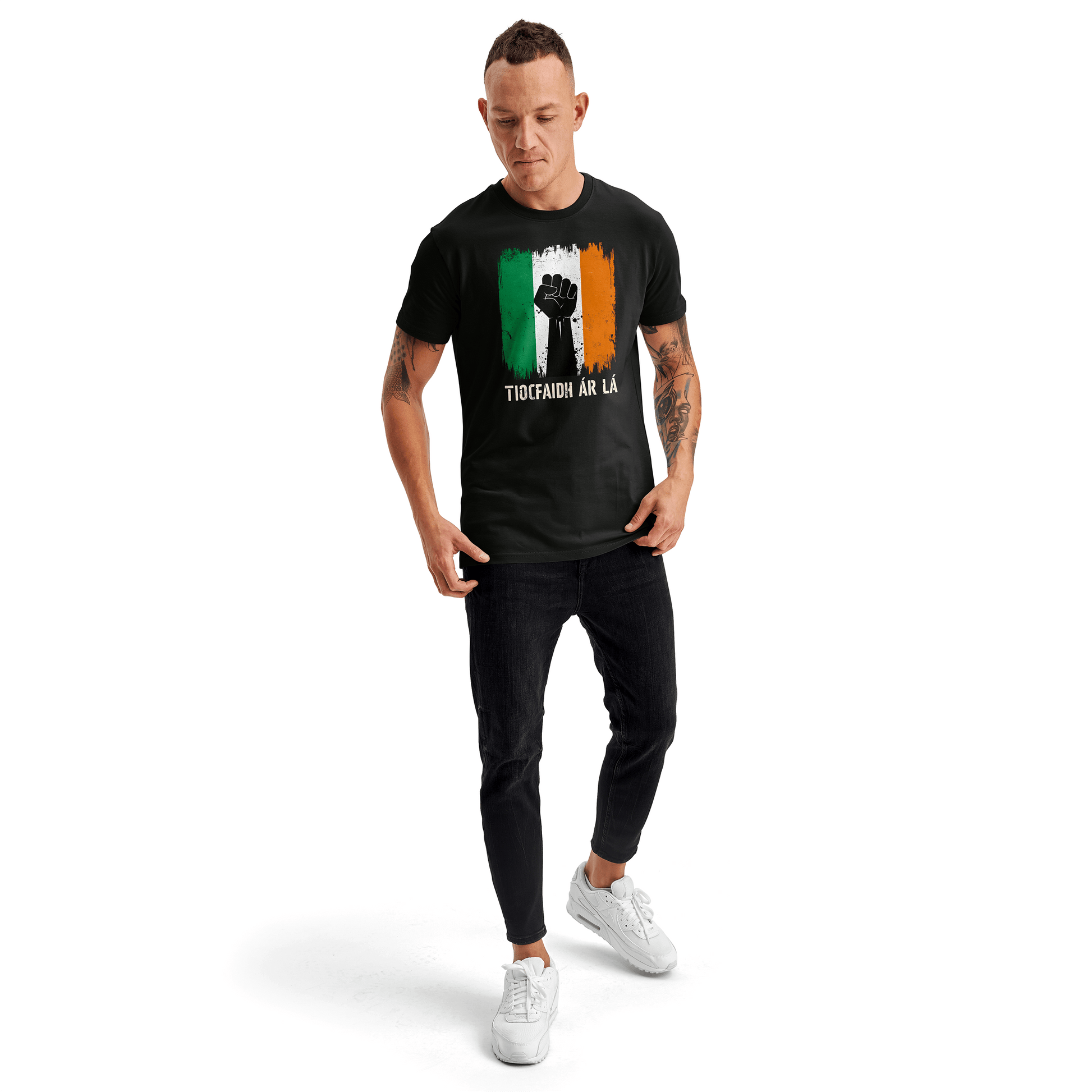 Eirin Apparel Men's T-Shirt Men's Tiocfaidh Ár Lá Tricolour T-Shirt