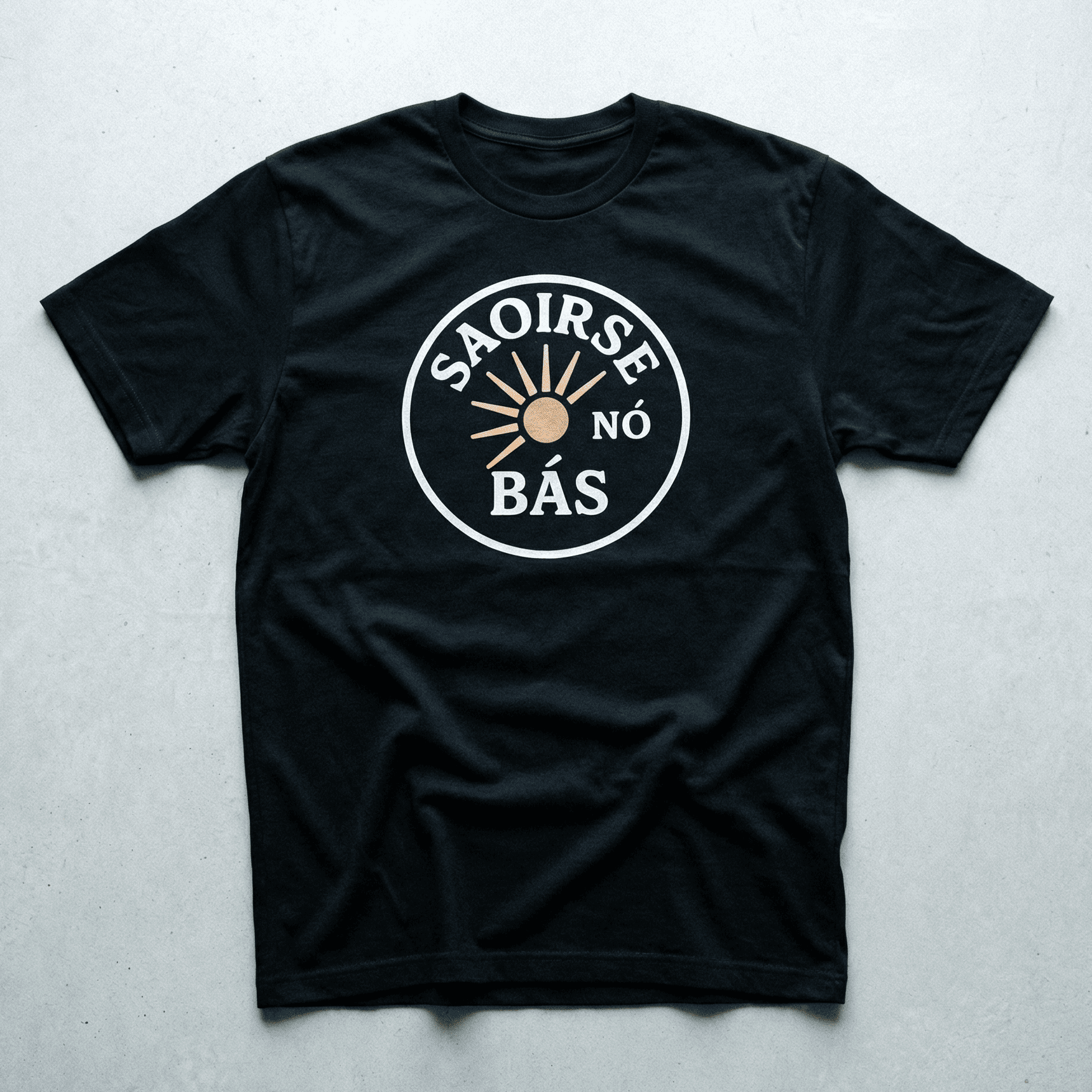 Eirin Apparel Men's T-Shirt Midnight Black / S 'Freedom Or Death' Gaelic T-Shirt
