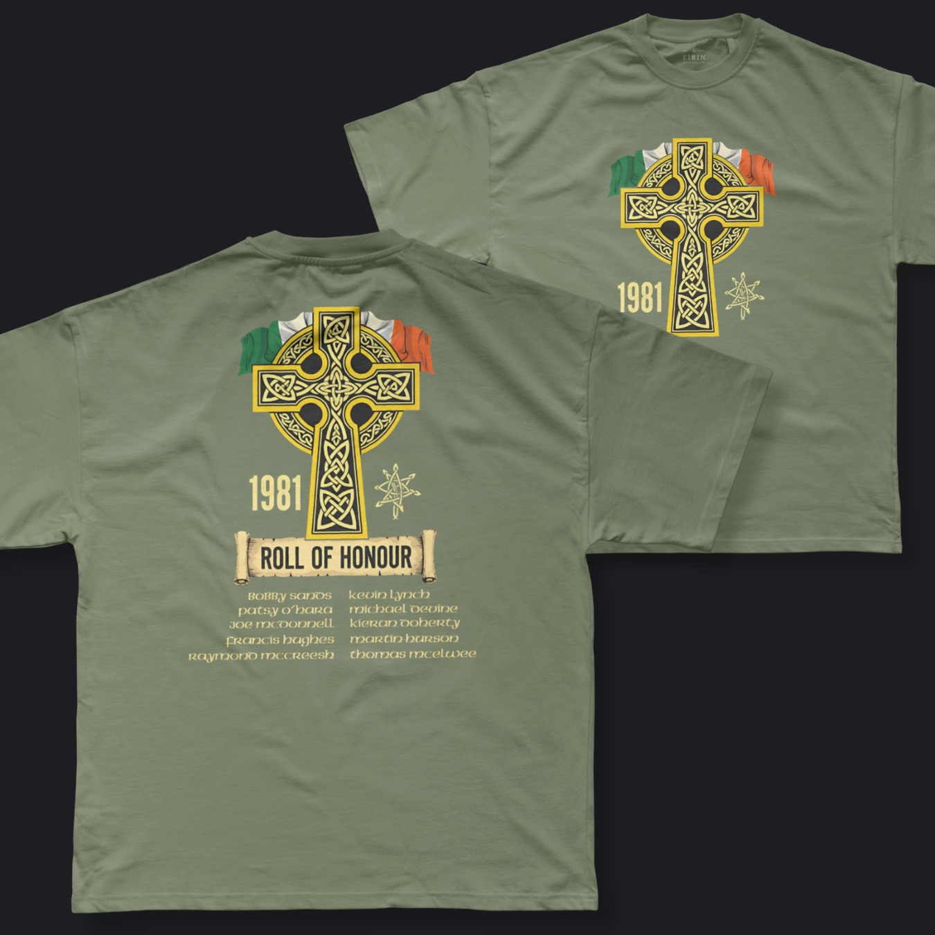 Eirin Apparel Men's T-Shirt Military Green / S Men's 1981 Roll Of Honour T-Shirt