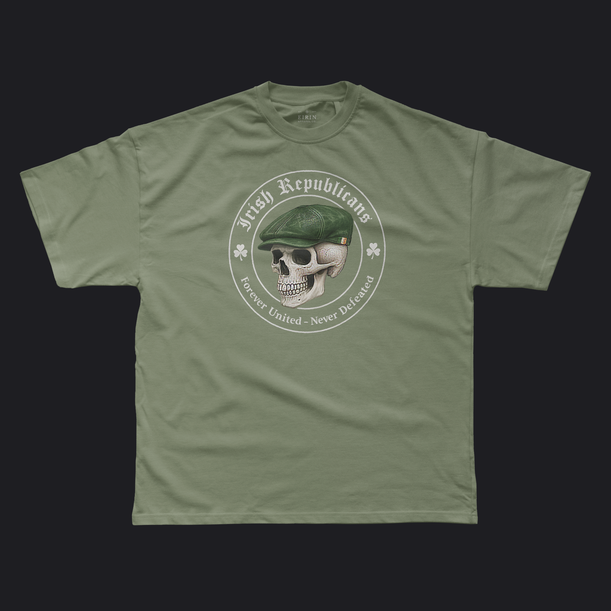 Eirin Apparel Men's T-Shirt Military Green / S Men's Forever United Irish Republican T-Shirt