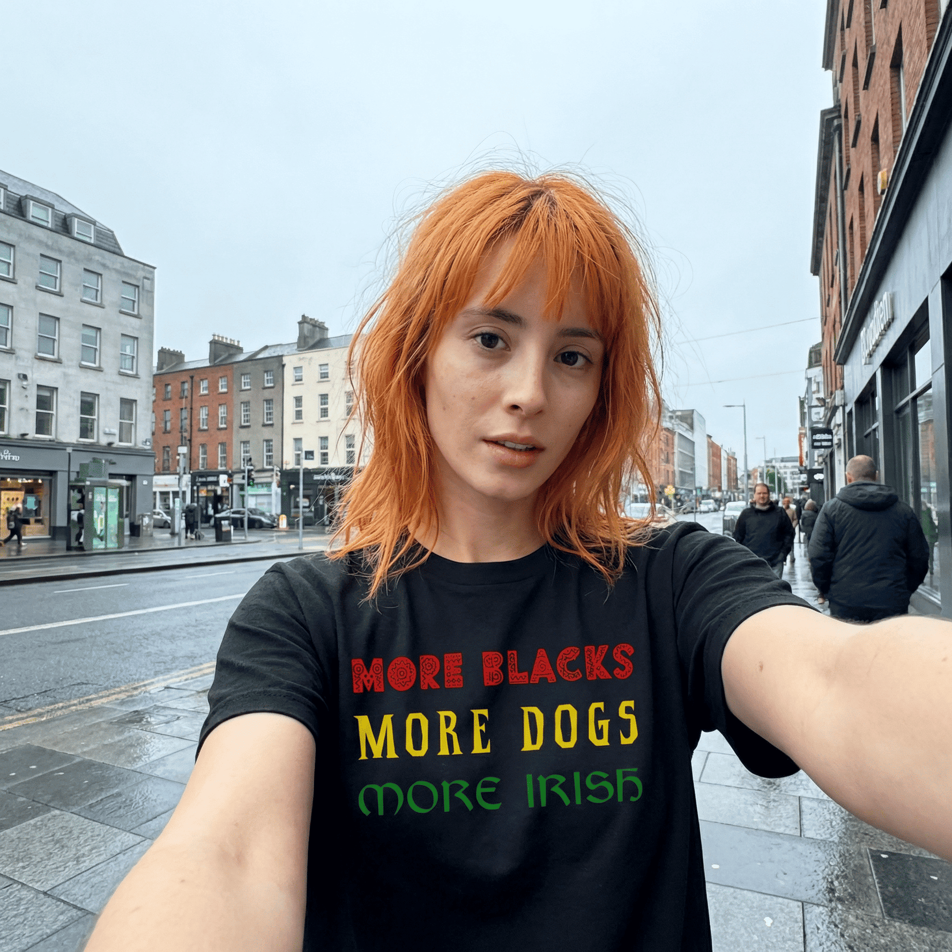 Eirin Apparel Men's T-Shirt 'More Blacks, More Dogs, More Irish' T-Shirt