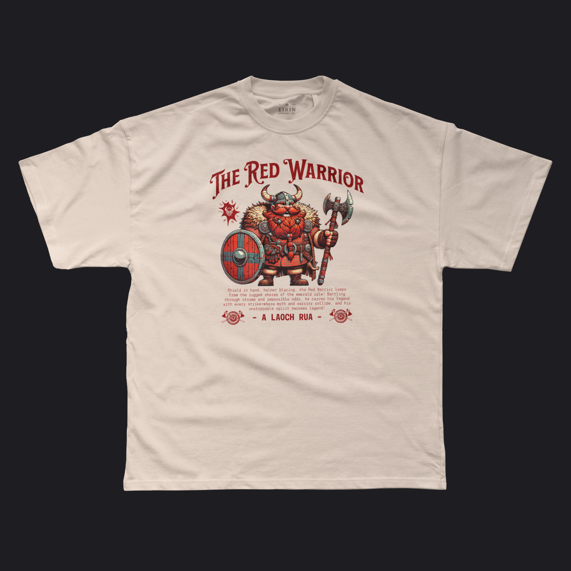 Eirin Apparel Men's T-Shirt Natural / S Men's 'The Red Warrior' T-Shirt