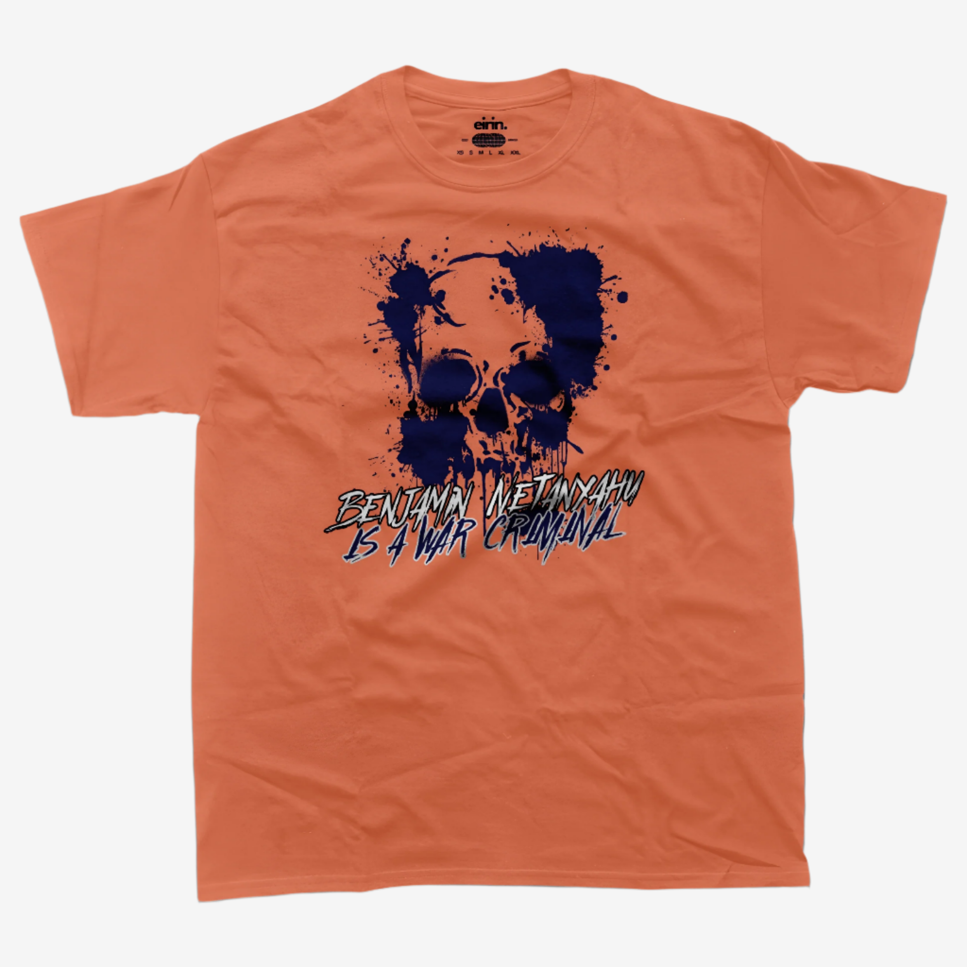 Eirin Apparel Men's T-Shirt Orange / S Men's Benjamin Netanyahu Is A War Criminal T-Shirt