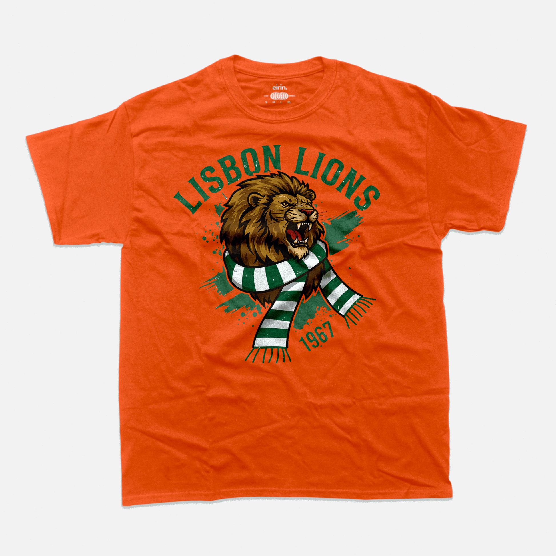Eirin Apparel Men's T-Shirt Orange / S Unisex Roaring Lisbon Lions 1967 T-Shirt