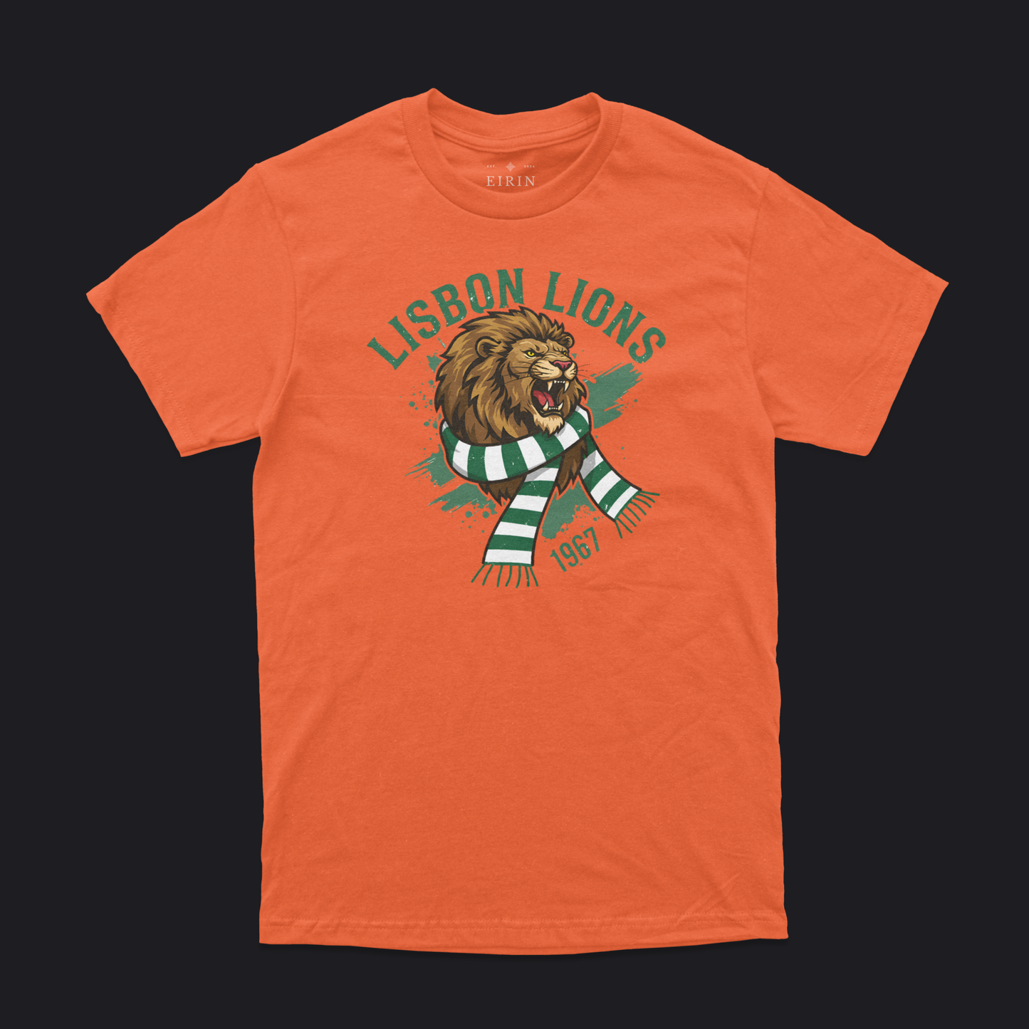 Eirin Apparel Men's T-Shirt Orange / S Unisex Roaring Lisbon Lions 1967 T-Shirt