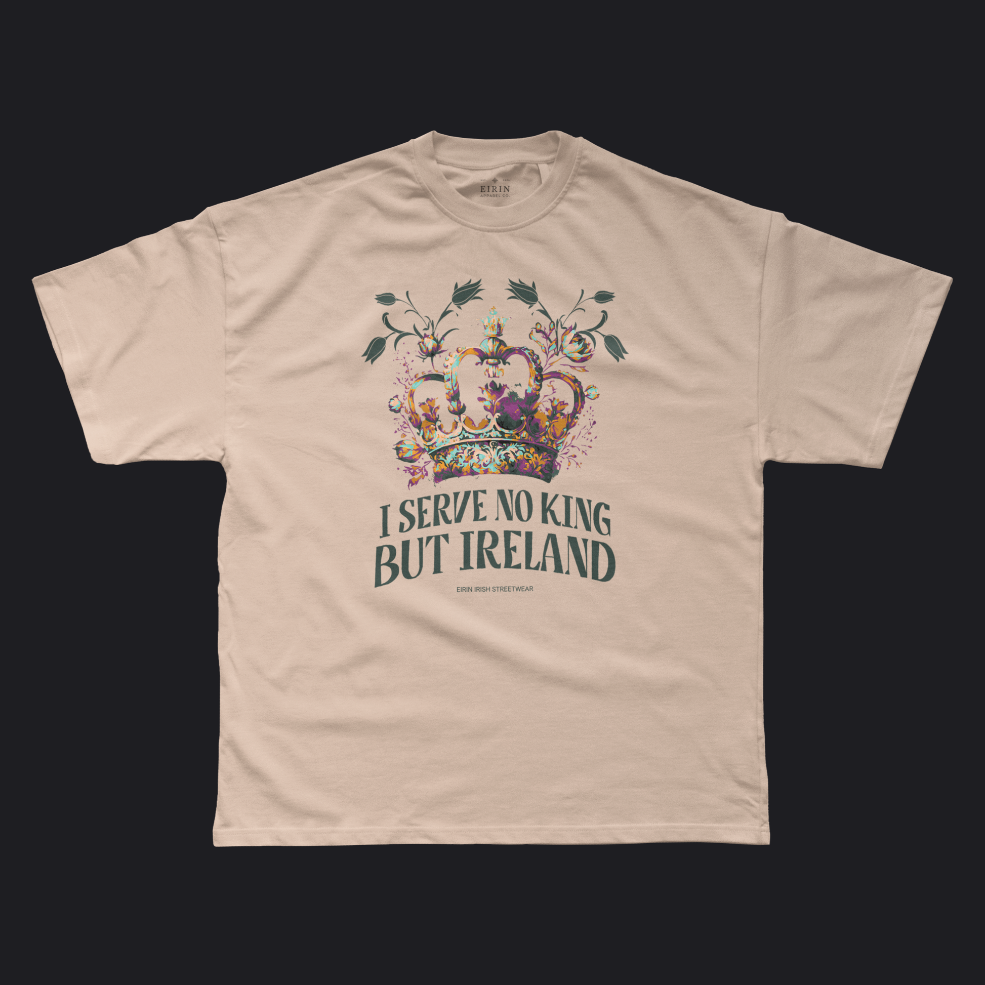 Eirin Apparel Men's T-Shirt Rebel Bloom / S Men's 'No King But Ireland' T-Shirt