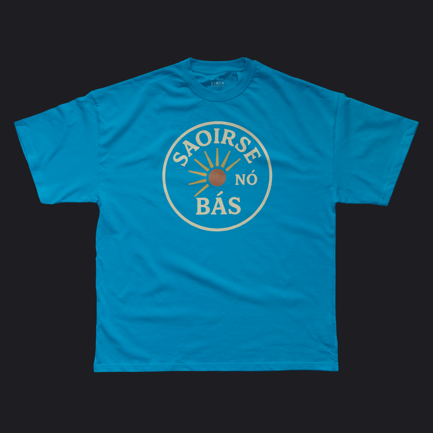 Eirin Apparel Men's T-Shirt Sapphire Blue / S Men's 'Freedom Or Death' Gaelic T-Shirt