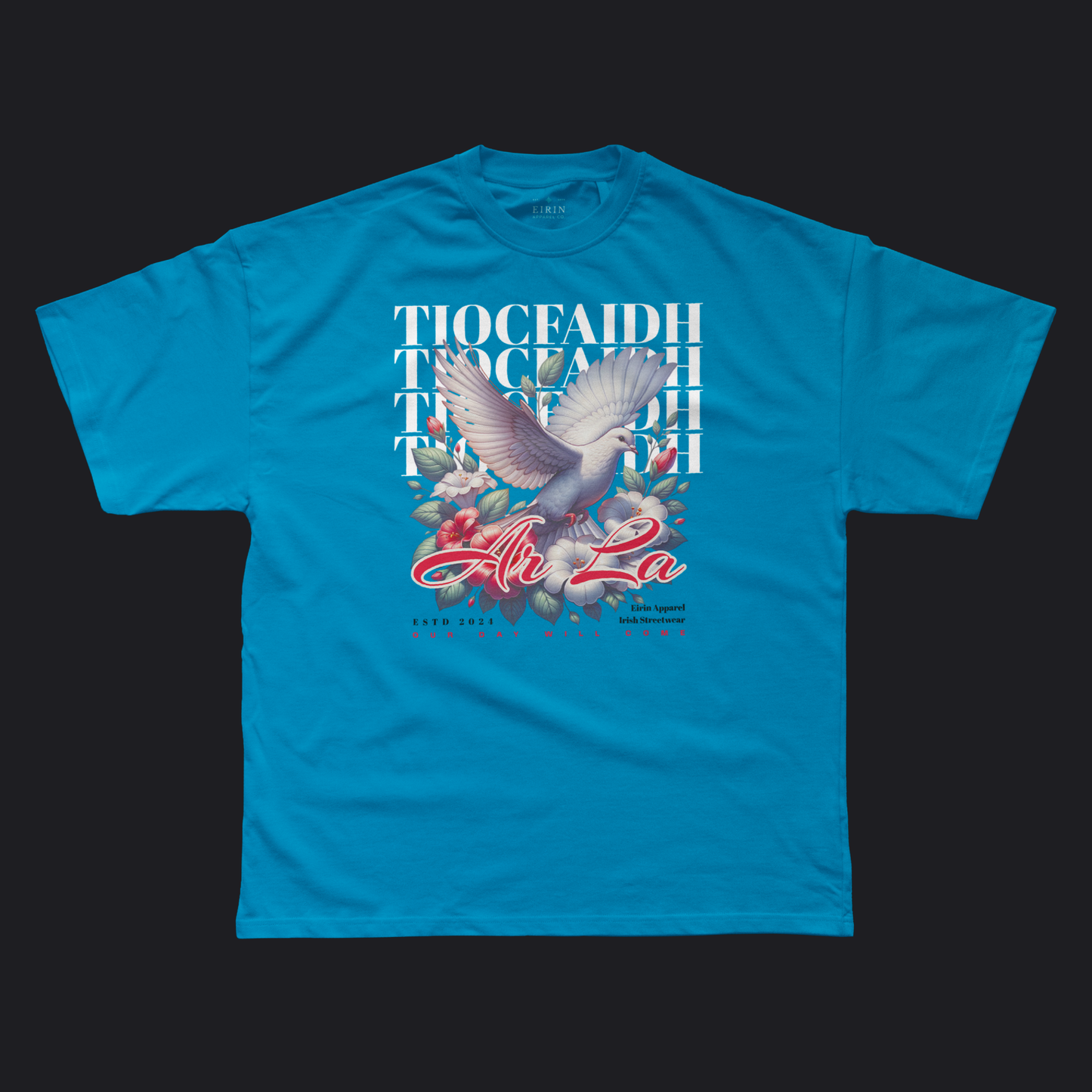 Eirin Apparel Men's T-Shirt Sapphire / S Men's Doves of Freedom Gaelic T-Shirt