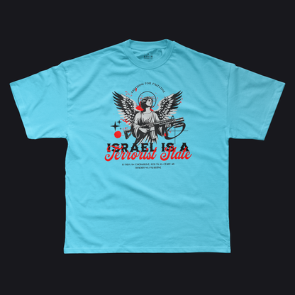 Eirin Apparel Men's T-Shirt Sky / S Men's 'Israel Is A Terrorist State' T-Shirt