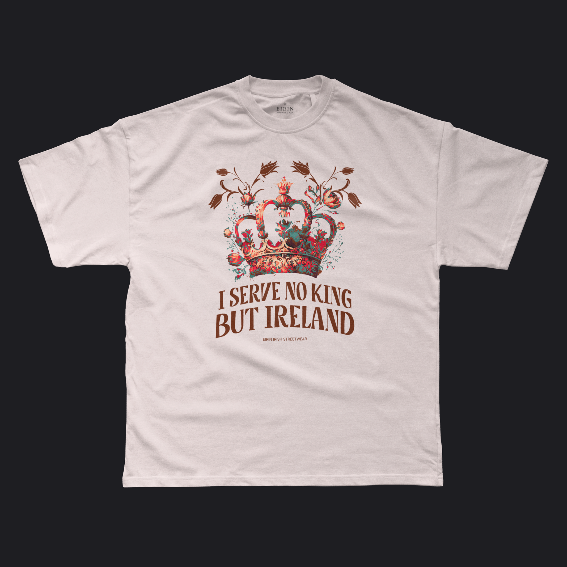 Eirin Apparel Men's T-Shirt Sovereign Ember / S Men's 'No King But Ireland' T-Shirt