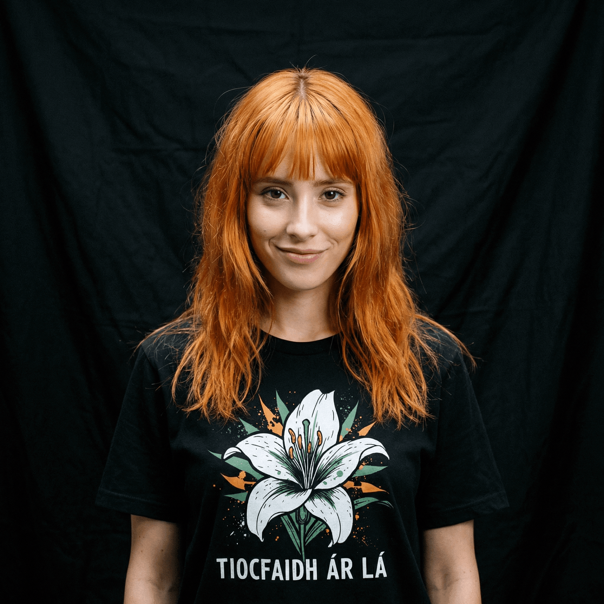 Eirin Apparel Men's T-Shirt 'Tiocfaidh ár lá' Easter Lily T-Shirt