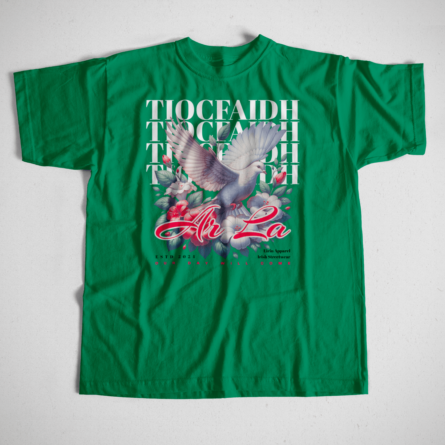 Eirin Apparel Men's T-Shirt Turf Green / S Men's Doves of Freedom T-Shirt