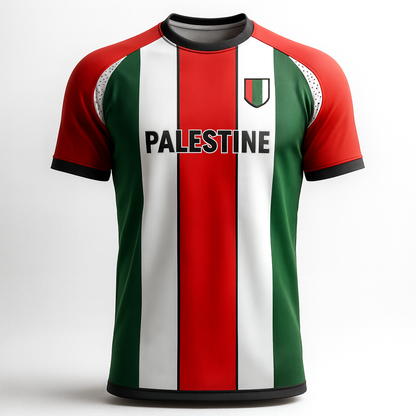 Eirin Apparel Men's T-Shirt Unisex Palestinian Flag Solidarity Jersey