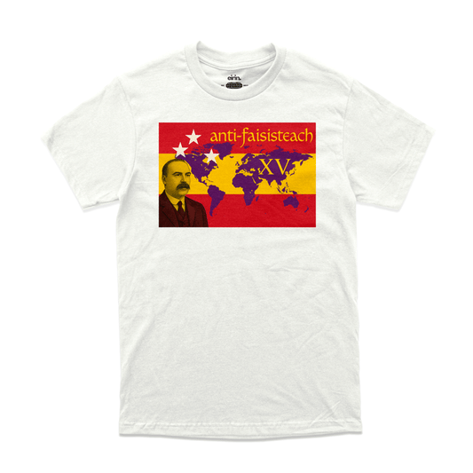 Eirin Apparel Men's T-Shirt White / S Men's Anti-Fascist James Connolly Tribute T-Shirt - Special Edition