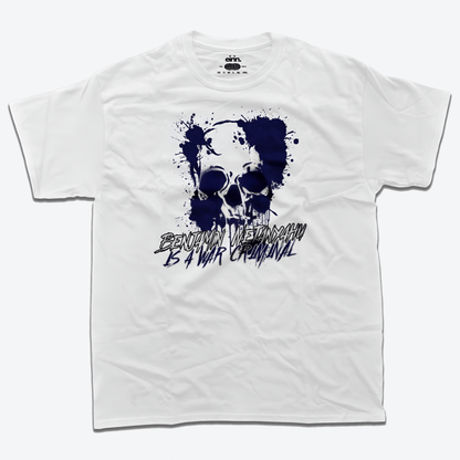 Eirin Apparel Men's T-Shirt White / S Men's Benjamin Netanyahu Is A War Criminal T-Shirt