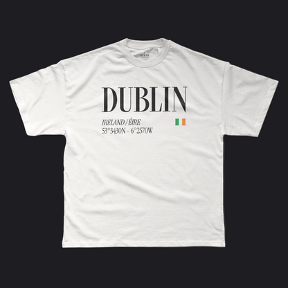 Eirin Apparel Men's T-Shirt White / S Men's Dublin 53°N/6°W T-Shirt