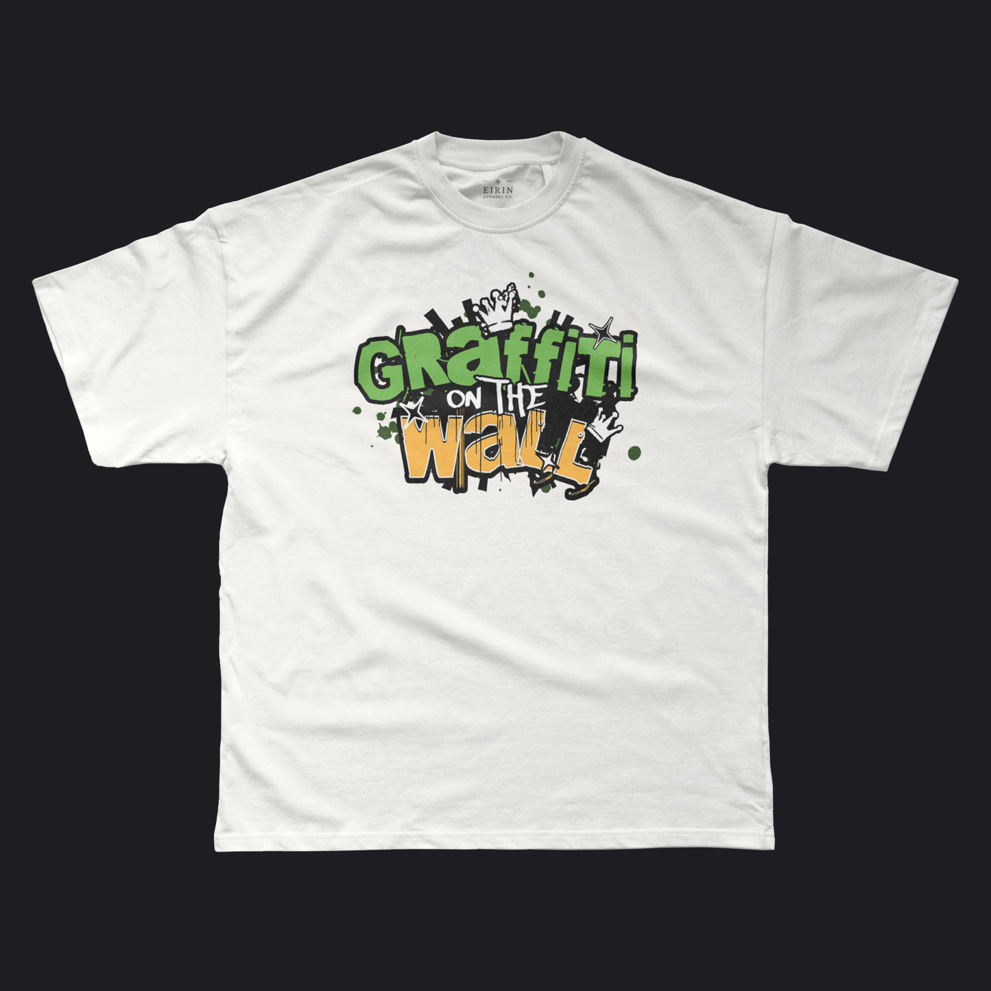 Eirin Apparel Men's T-Shirt White / S Men's Graffiti On The Wall Celtic T-Shirt