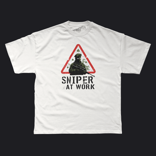 Eirin Apparel Men's T-Shirt White / S Men's 'Sniper At Work' Irish Republican T-Shirt