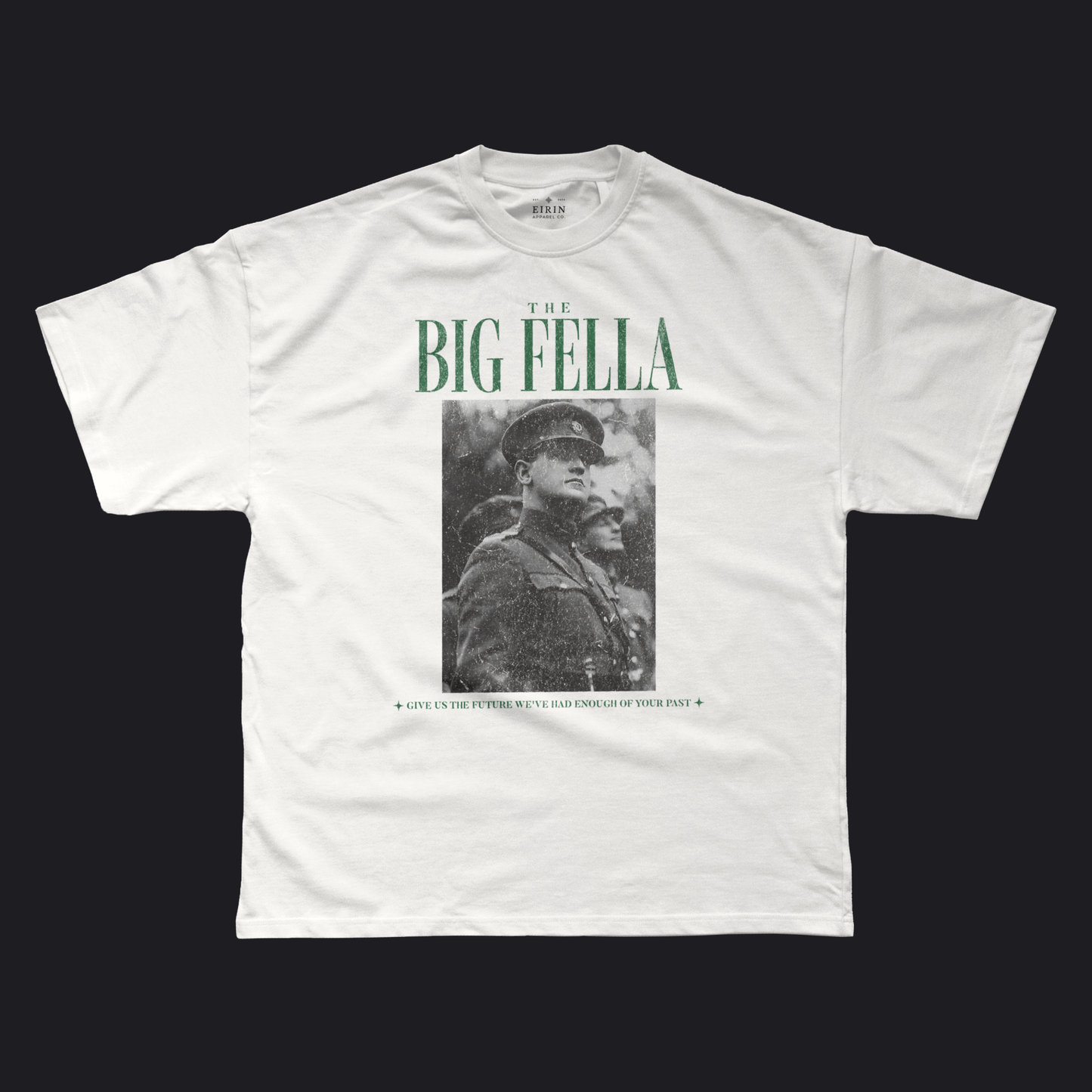Eirin Apparel Men's T-Shirt White / S Men's 'The Big Fella' Michael Collins T-Shirt