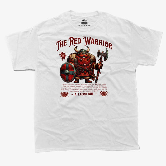 Eirin Apparel Men's T-Shirt White / S Men's The Red Warrior 'A Laoch Rua' T-Shirt