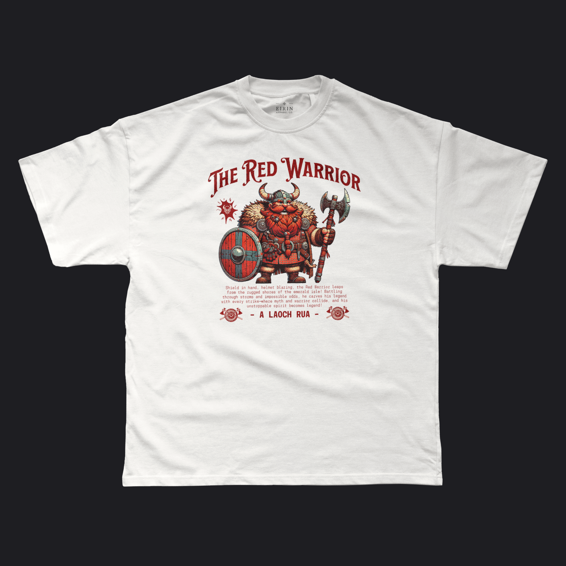 Eirin Apparel Men's T-Shirt White / S Men's 'The Red Warrior' T-Shirt