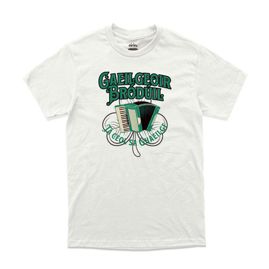 Eirin Apparel Men's T-Shirt White / S Men's 'There's Music In Irish' Gaelic T-Shirt