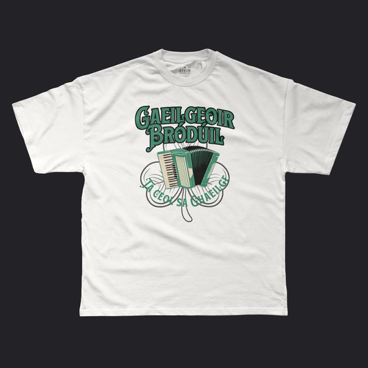 Eirin Apparel Men's T-Shirt White / S Men's 'There's Music In Irish' Gaelic T-Shirt