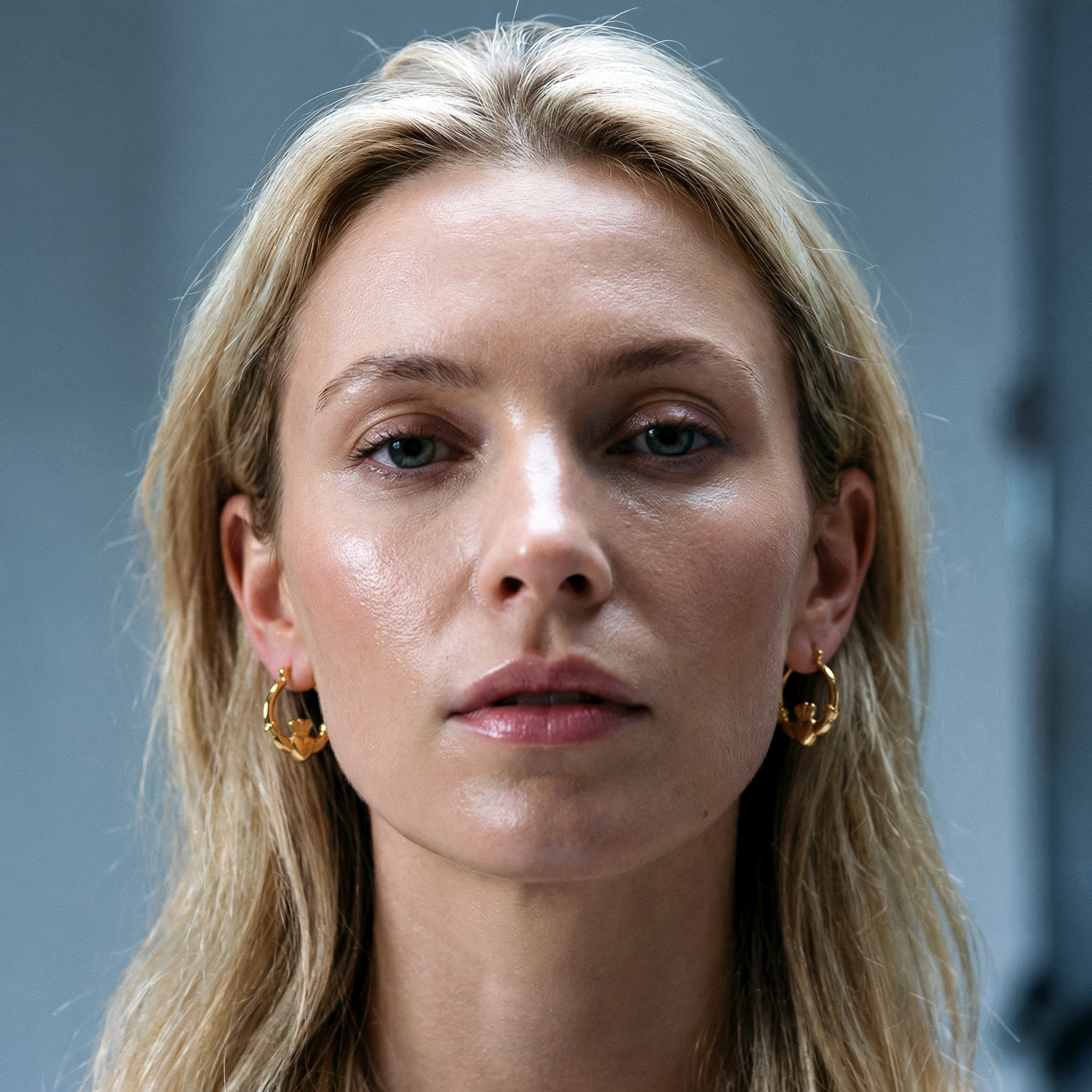 Eirin Apparel Mini Claddagh Hoop Earrings Dainty Gold-Plated Claddagh Hoop Earrings – 'Gríanóg' (Little Sun)