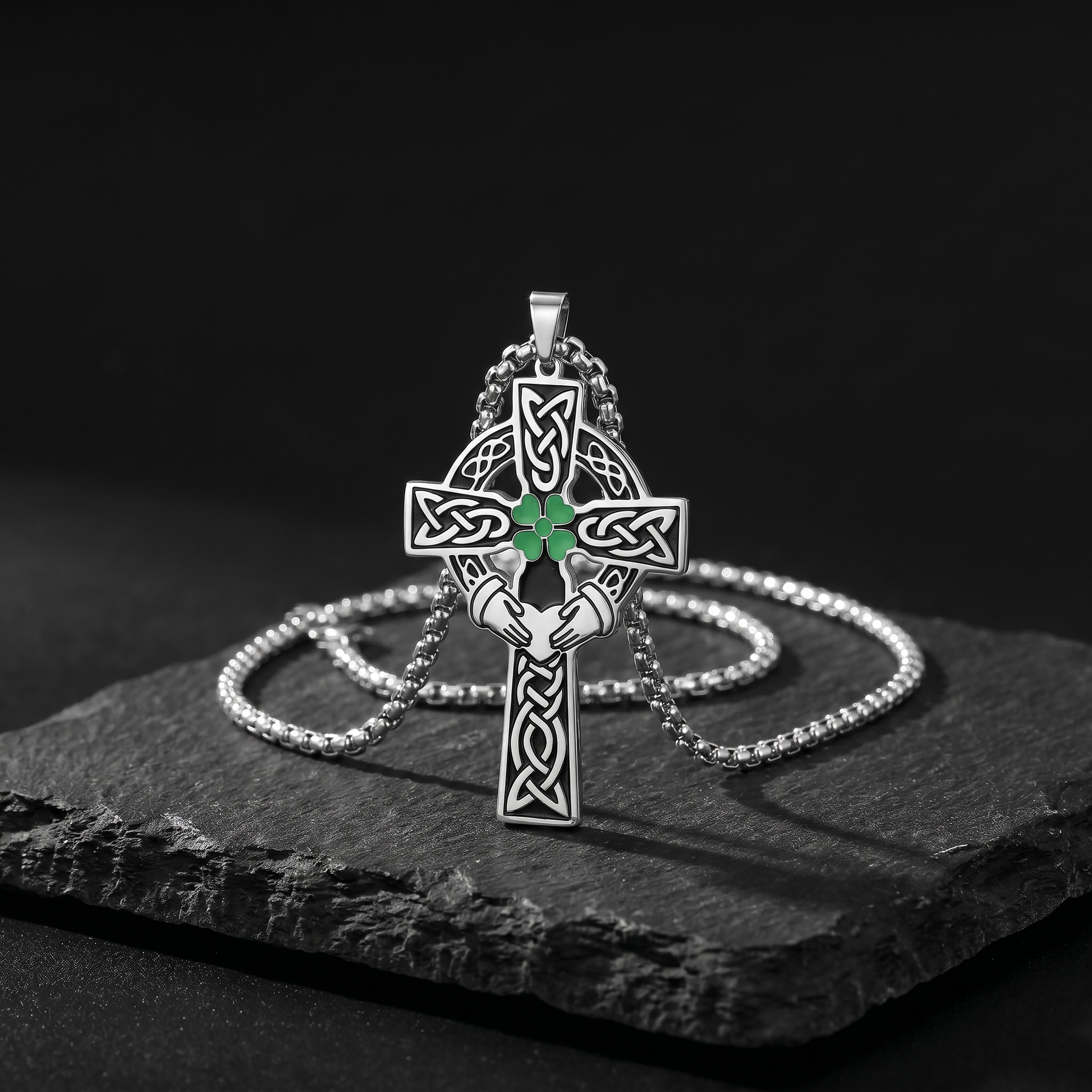 Eirin Apparel Necklace Celtic Cross Necklace – 'Dílseacht' (Loyalty)
