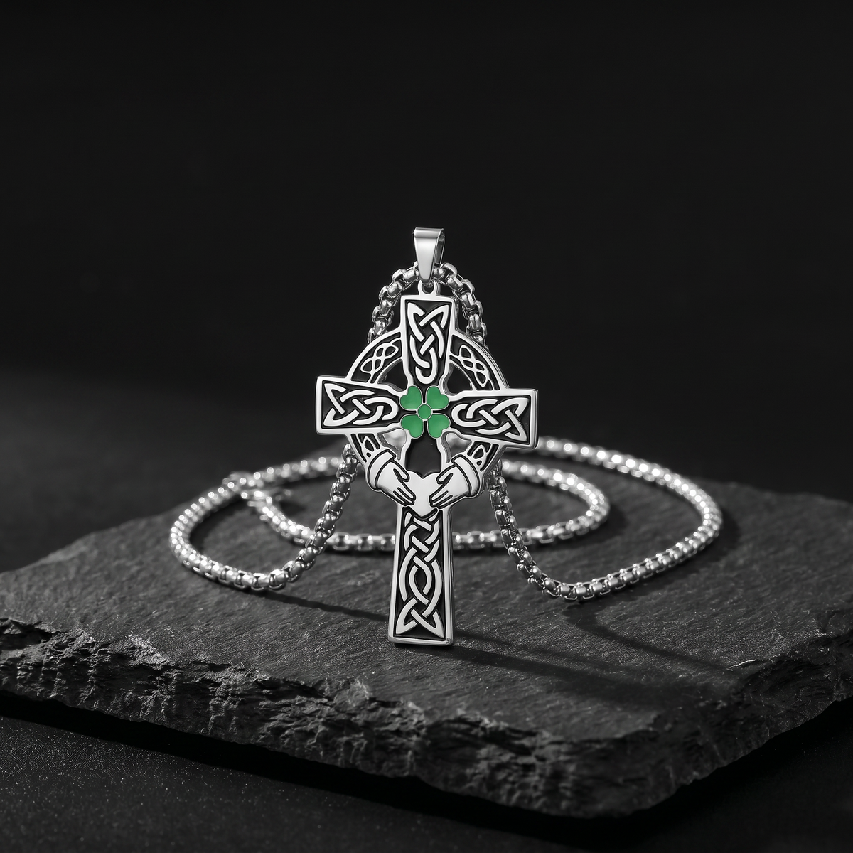Eirin Apparel Necklace Celtic Cross Necklace – 'Dílseacht' (Loyalty)