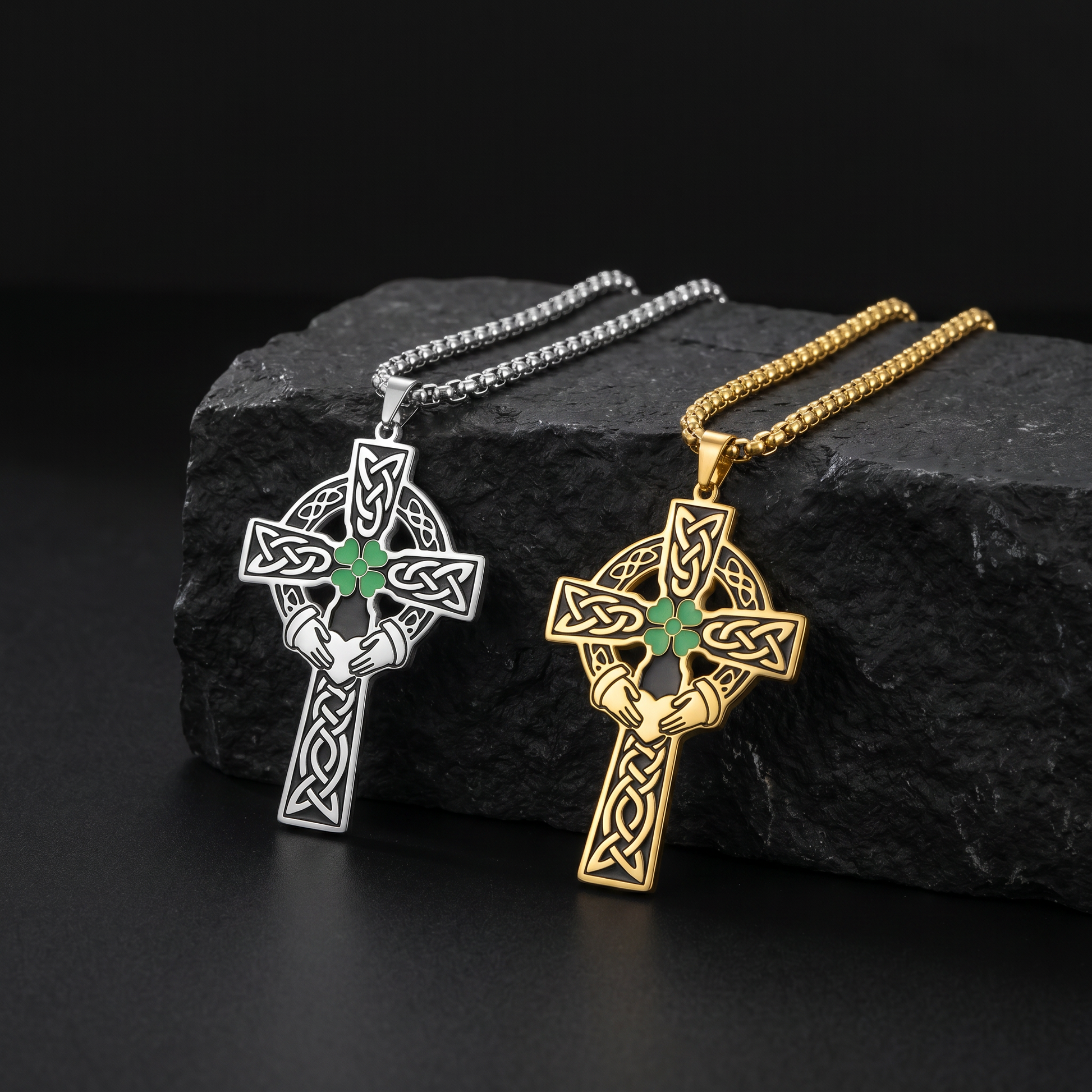 Eirin Apparel Necklace Celtic Cross Necklace – 'Dílseacht' (Loyalty)