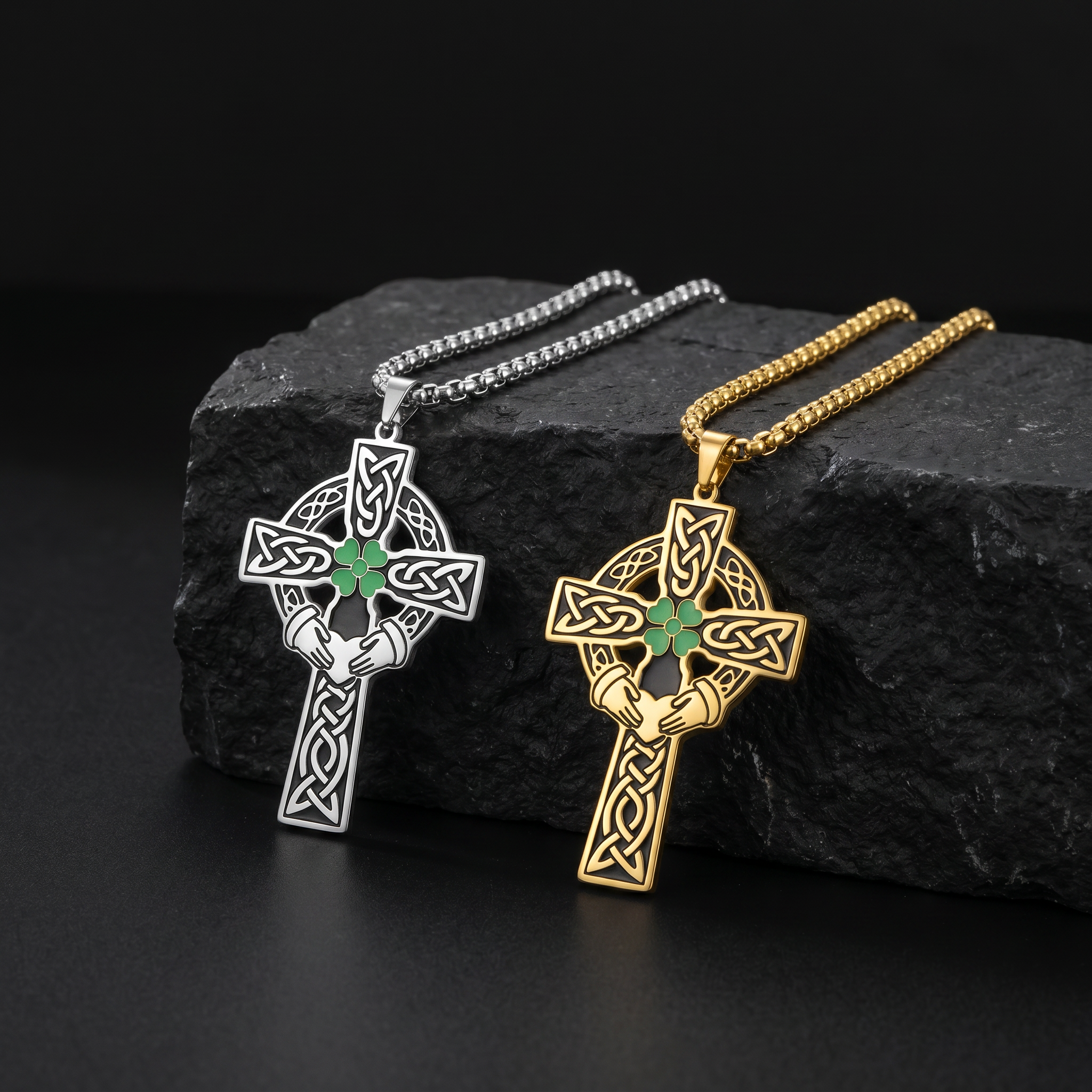 Eirin Apparel Necklace Celtic Cross Necklace – 'Dílseacht' (Loyalty)