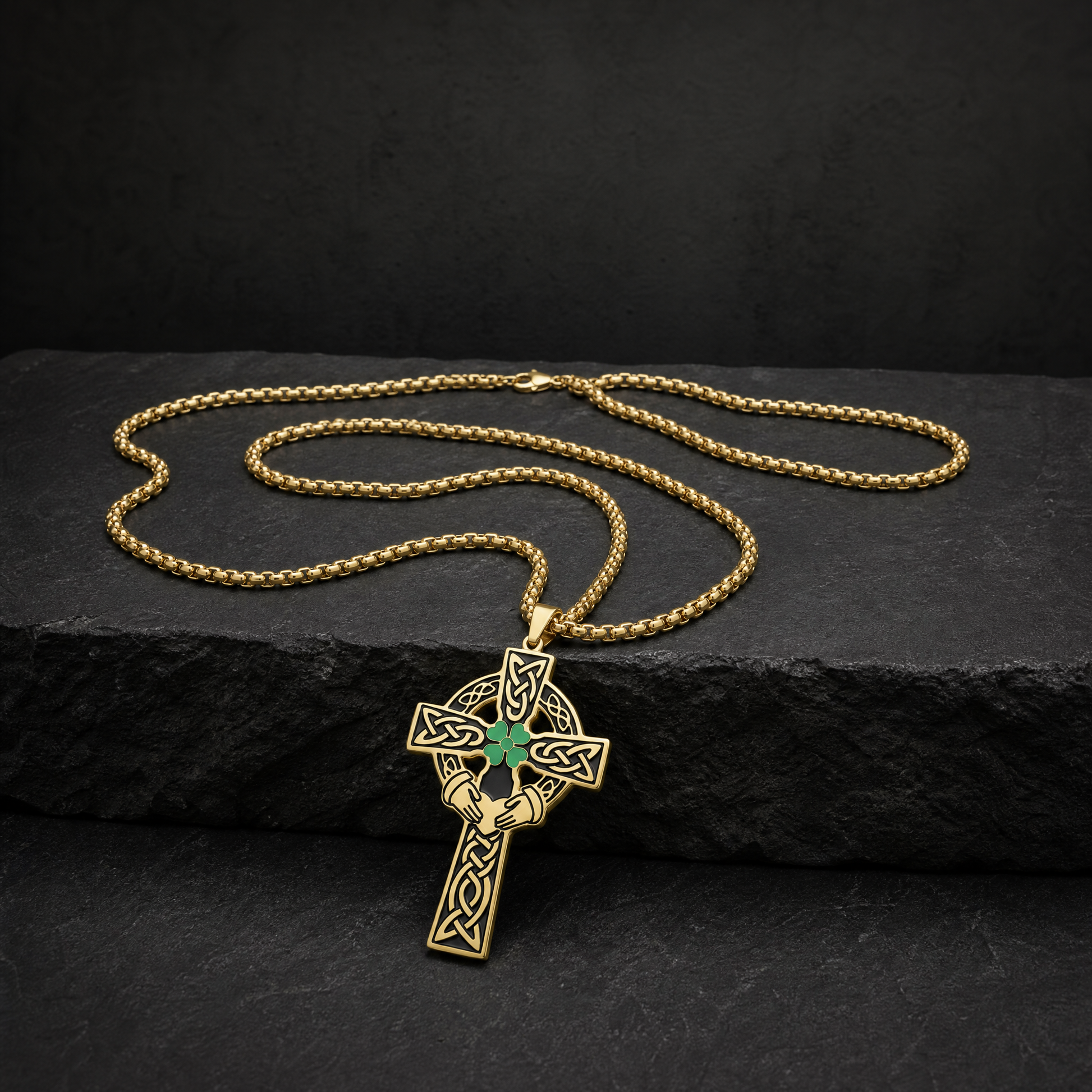 Eirin Apparel Necklace Celtic Cross Necklace – 'Dílseacht' (Loyalty)
