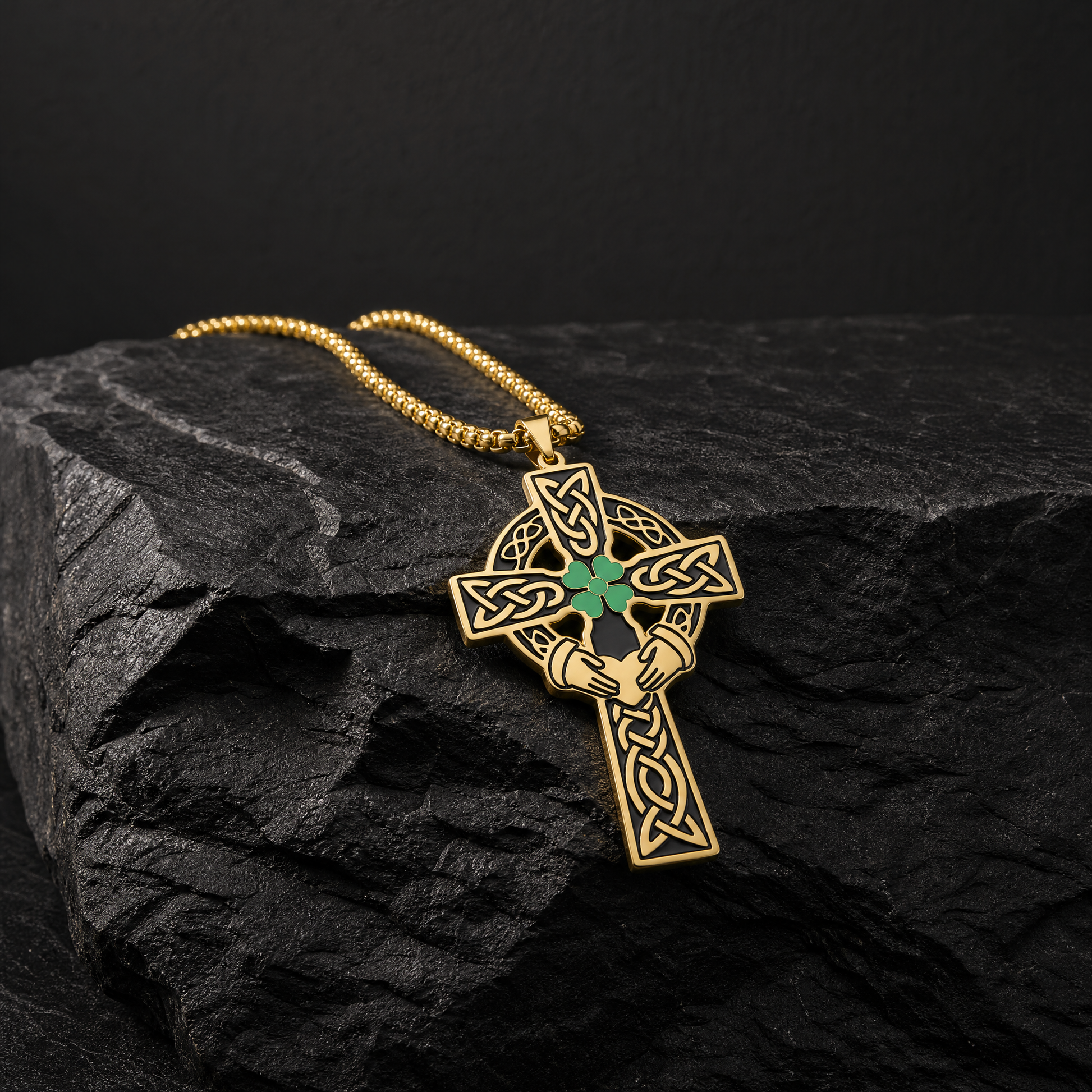 Eirin Apparel Necklace Celtic Cross Necklace – 'Dílseacht' (Loyalty)