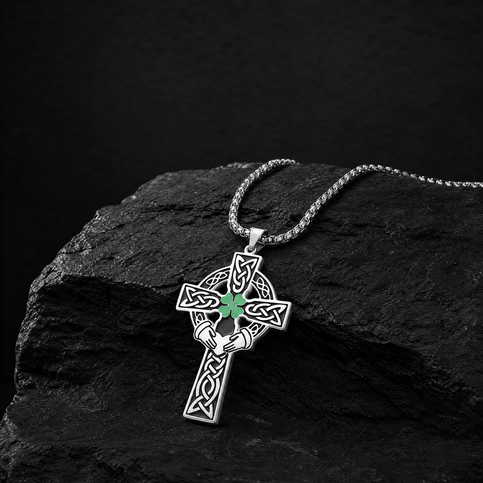 Eirin Apparel Necklace Celtic Cross Necklace – 'Dílseacht' (Loyalty)