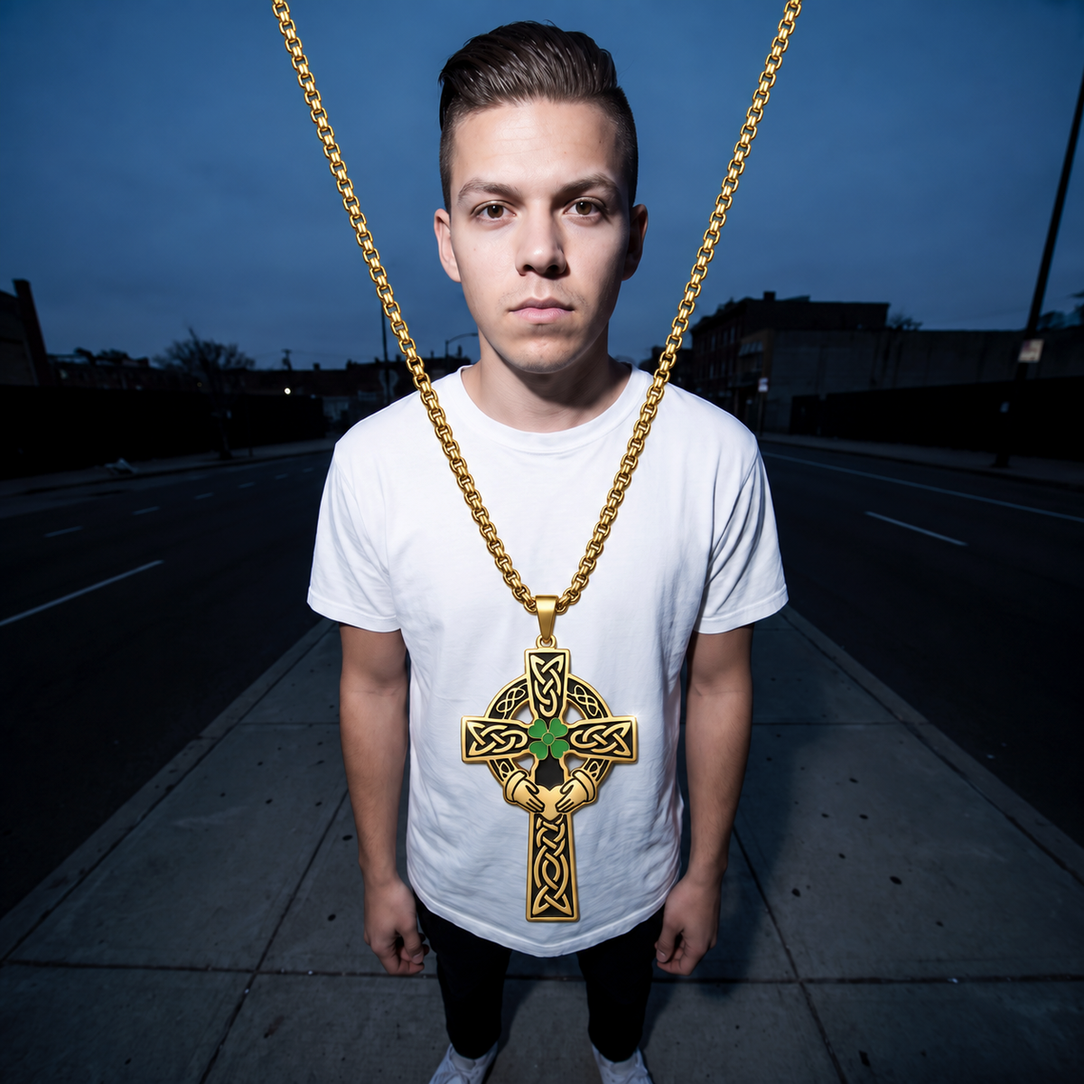 Eirin Apparel Necklace Celtic Cross Necklace – 'Dílseacht' (Loyalty)