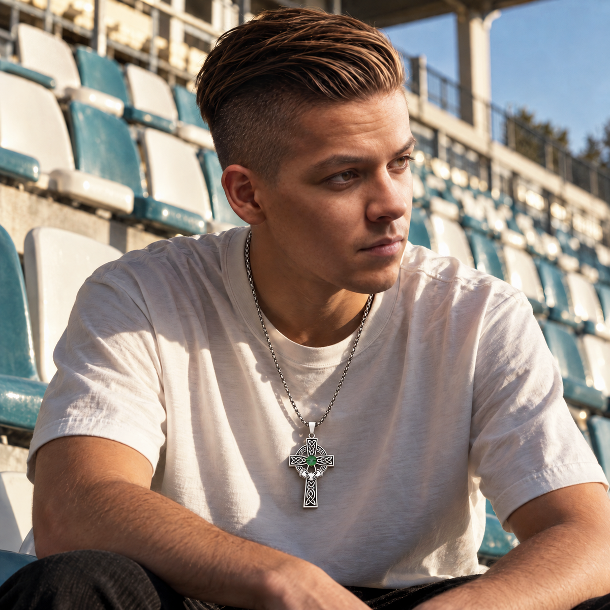 Eirin Apparel Necklace Celtic Cross Necklace – 'Dílseacht' (Loyalty)