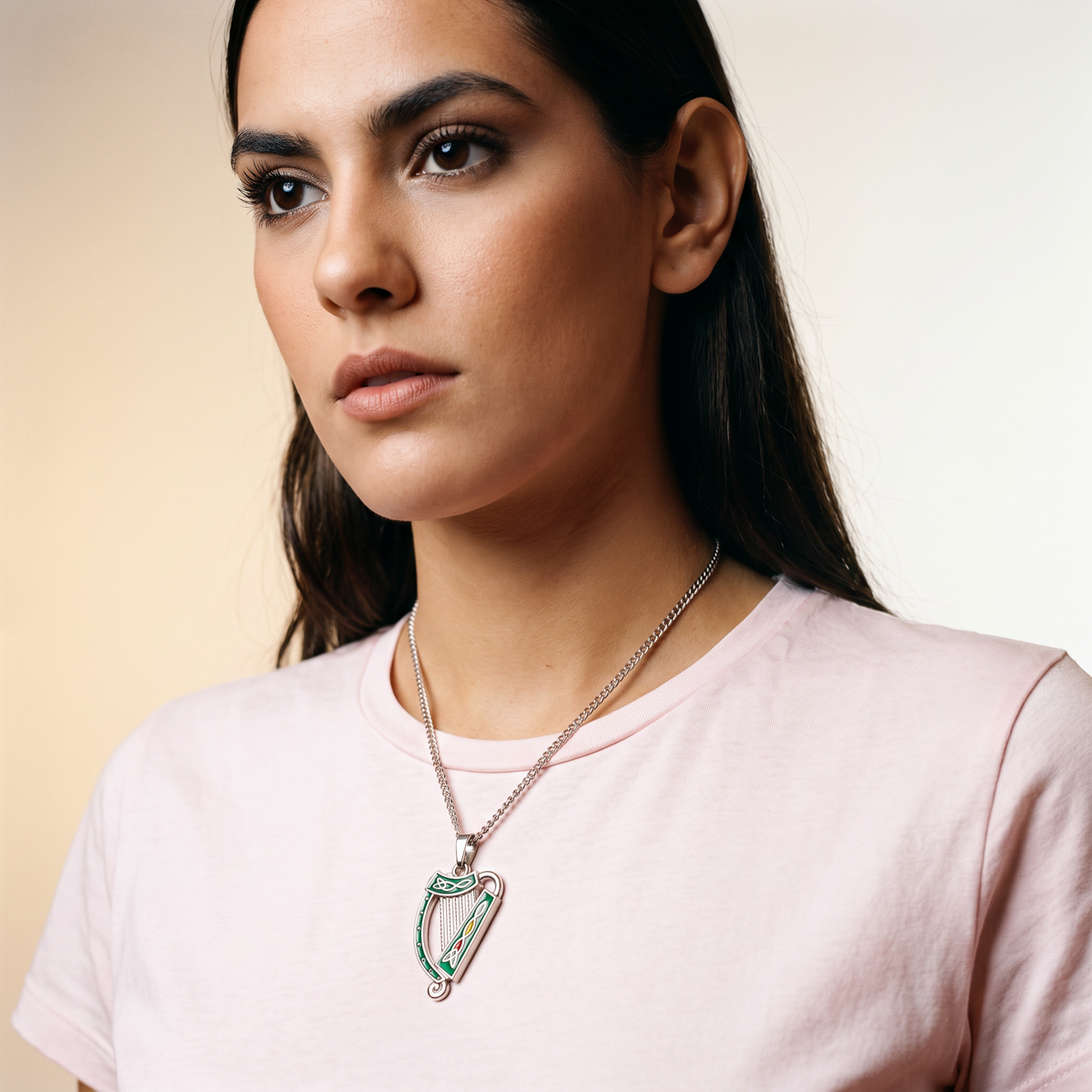 Eirin Apparel Necklace Celtic Harp Necklace – 'Ceol' (Music)